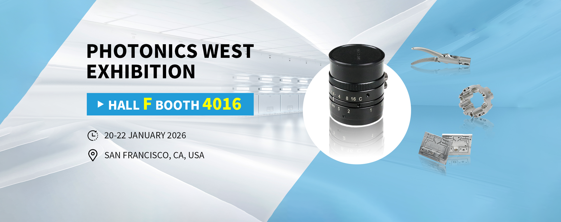XY-GLOBAL Optical Housings at SPIE Photonics West 2026 — Hall F, Booth 4016